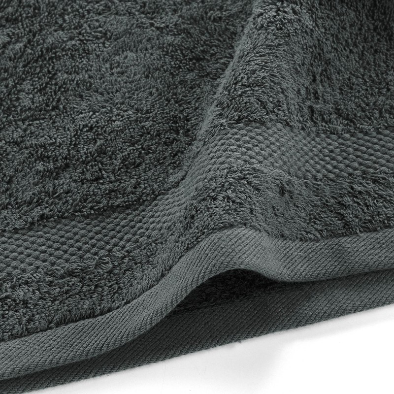 douceur d'intérieur Elegance Guest Towel (30 x 50 cm), Anthracite,
