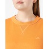 GANT Women's Sunfaded C-Neck Sweat Sweatshirt, Sweet Orange