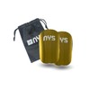 NYS Sport Mini Schienbeinschoner, Gold Chrome, mit Aufbewahrungstasche, 6x10cm, rutschfest,