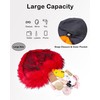 Rejolly Heart Shaped Furry Purse for Women Soft Crossbody Bag