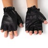 Alpine Swiss Mens Fingerless Gloves Genuine Leather for Workout Training