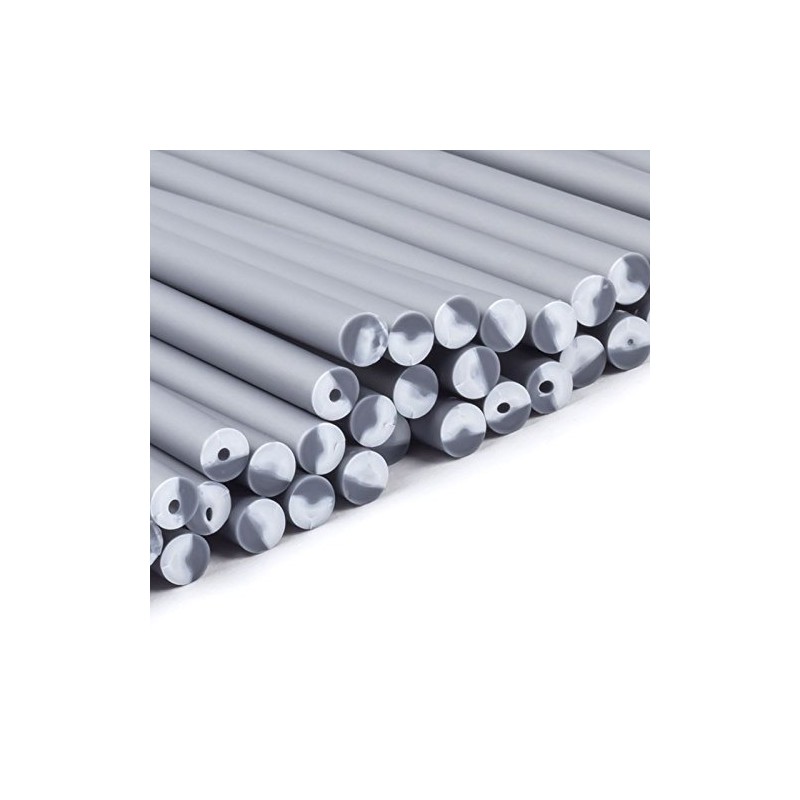 Gold and Silver Plastic Lollipop Sticks (150mm x 4.5mm) x100