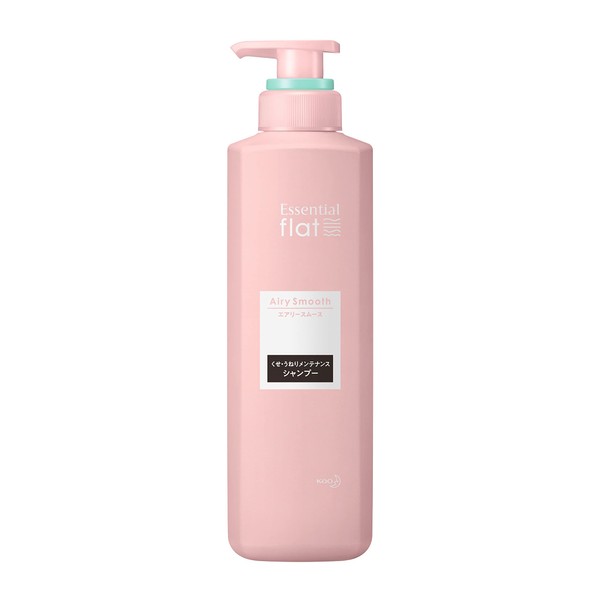 Flat Essential Flat Airy Smooth Shampoo, Boaboi, Soft Hair for Cats and Wavy Hair, Ends, Tangle Prevention, Formulated with Hair Core Elastic Ingredients (Malic Acid: Repair and Moisturizing Ingredient), Bottle, 16.9 fl oz (500 ml), 16.9 fl oz (500 ml) (x 1)