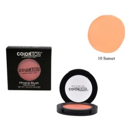 Rubor Mineral Blush Colorton Tono Del Maquillaje 10 Sunset