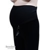 Comfortable Solid Maternity Over-the-Belly Leggings SN2204-0278 Charcoal/FREE