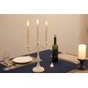 Wondise White Flameless Taper Candles Battery Operated with Remote and