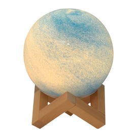 Innovative Colorful Remote Control Night Light Dimming Bedside Lamp Glass Decorative Planet Table Lamp for Guesthouse
