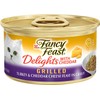 Fancy Feast PURINA Delights Grilled Turkey and Cheddar (Pack of