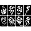 Pack of 32 Stencils Tattoo Stencils Glitter Tattoo Stencils Temporary