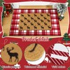 Maasechs 2 Pcs Christmas Doormat Indoor Outdoor, 28"x43" Red White