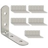 OMIdeas 50 x Shelf Bracket (30 x 30 x 16) 90 Degree Right Angle Corner Brace Plate Wood Metal Connecting Fixing Joining Repair Support L Galvanised Connector