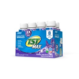 Camco TST MAX RV Toilet Treatment Singles | Features a Biodegradable Septic Safe Formula, a Lavender Scent, and is Ideal for RVing, Boating, and More | (8) 4 oz Bottles (41551)