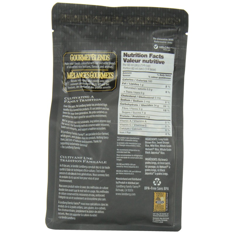 Lundberg Wild Blend Gourmet Rice, 454 gm