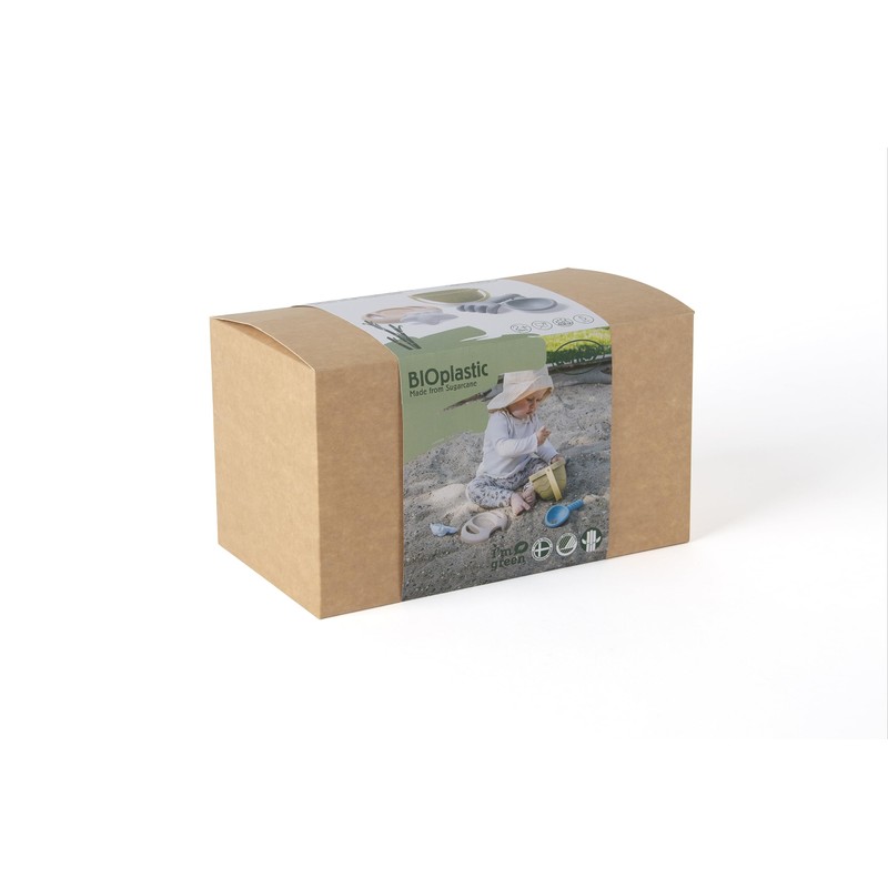Dantoy - Tiny-Serie 5-teiliges Eimer-Set - Sandspielspaß aus umweltfreundlichem Biokunststoff