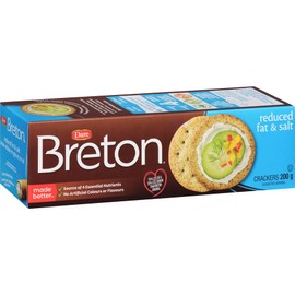 Breton Reduced Fat & Salt - Crackers with 70% Less Fat and 35% Less Sodium than Breton Original 200g
