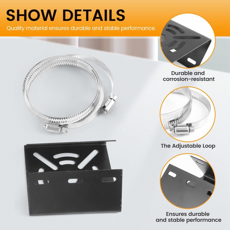 Haskoss Universal Vertical Pole Mount Security Camera Mount Camera Bracket