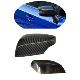 GOGOCARBON Mirror Cover Overlay Dry Real Carbon Fiber with Blinkers Signal Indicator Light for SUBARU WRX STI/WRX 2015-2021 Decorative Trim Lightweight with UV-Resistant Clear Coating(2PCS/PAIR)
