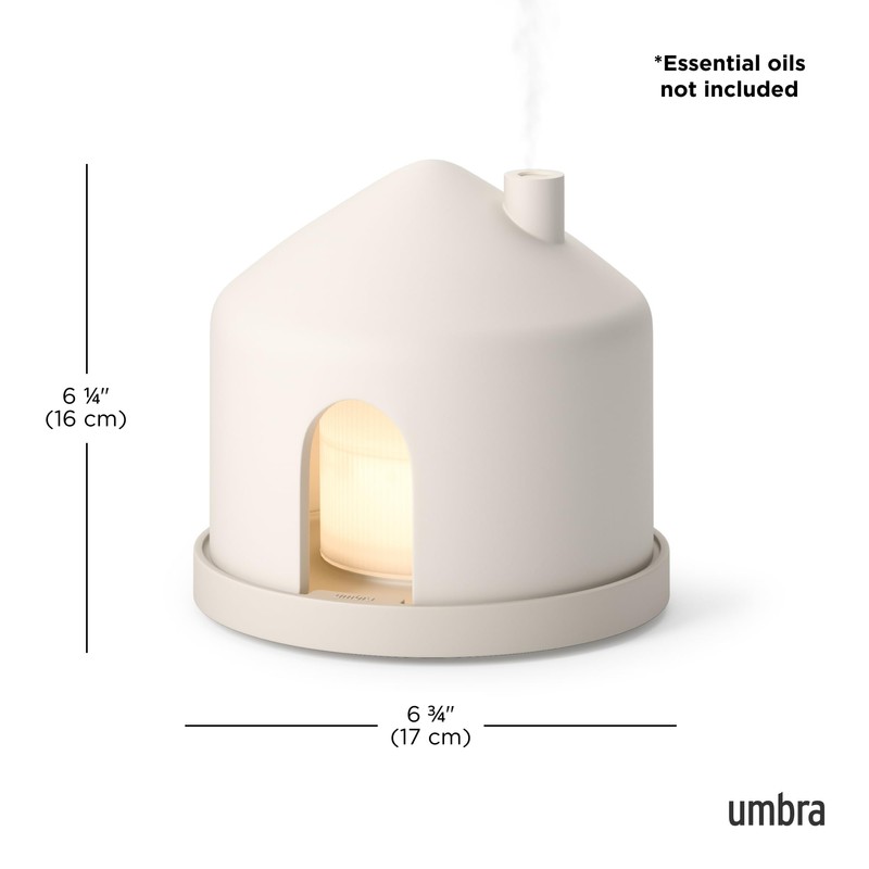 Umbra Casita Diffuser in Sand – Aromatherapy Essential Oil Diffuser