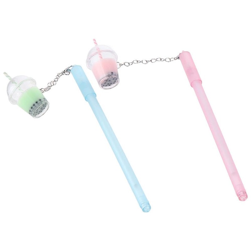 Risedot 5 Pcs Macaron pearl Milk Tea Cup Pendants with