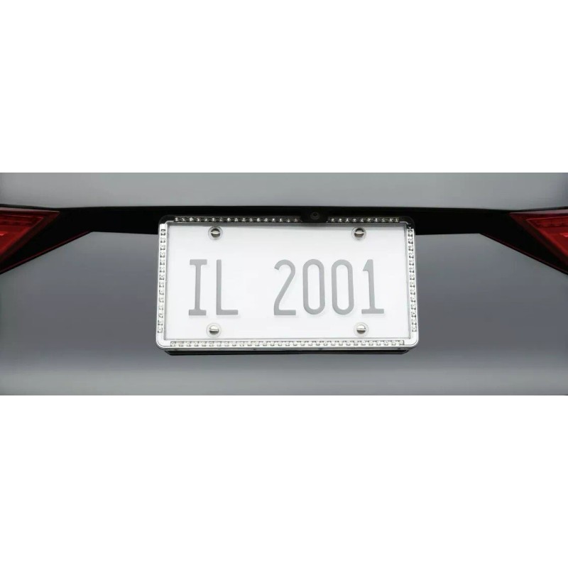 Autodrive New Auto Drive License Plate Frame with Cover Iridescent