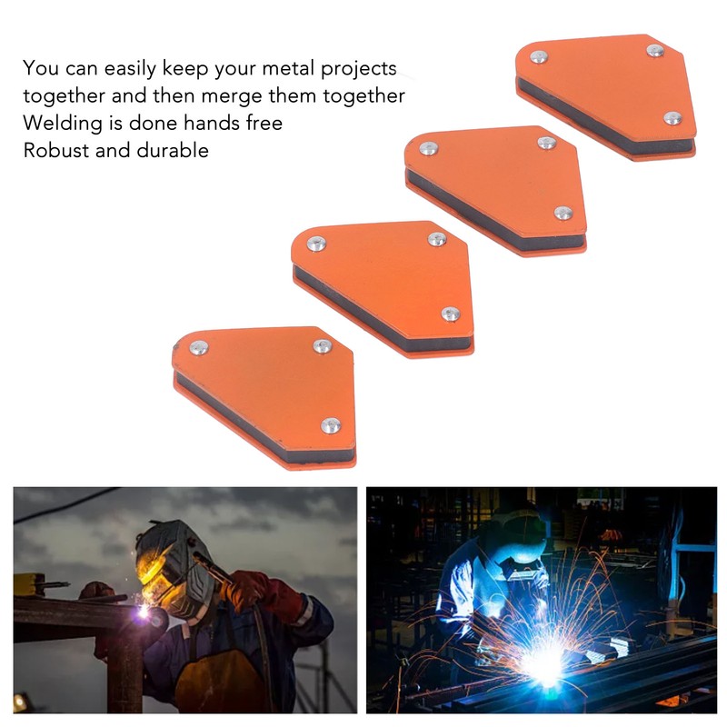 4Pcs Welding Magnet Positioner Right Angle Nylon Protection Cover Magnetic