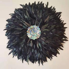 Sowder Rooster Hackle Feather Fringe Trim 5-7" in Width Pack of 5 Yards(Orange)