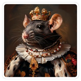 Rat Sticker Sticker Decal Vinyl Small Waterproof for Water Bottle Mug Passport Book Scrapbook Notebook Laptop Tumbler Skateboard Computer Phone Art 4" Funny Gift Car Stickers ID44990