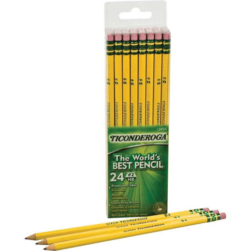 Ticonderoga® Pencils, #2 Lead, Medium Soft, Pack of 24