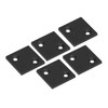 5Pcs Profile End Caps Double Slots Aluminum Alloy Cover Plate