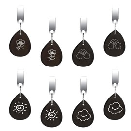 Royouzi Pack of 8 Tablecloth Weights Natural Stone Tablecloth Holder Made of Natural Stone Tablecloth Weights Heavy Tablecloth Clip for Party Camping Wedding Garden Picnic