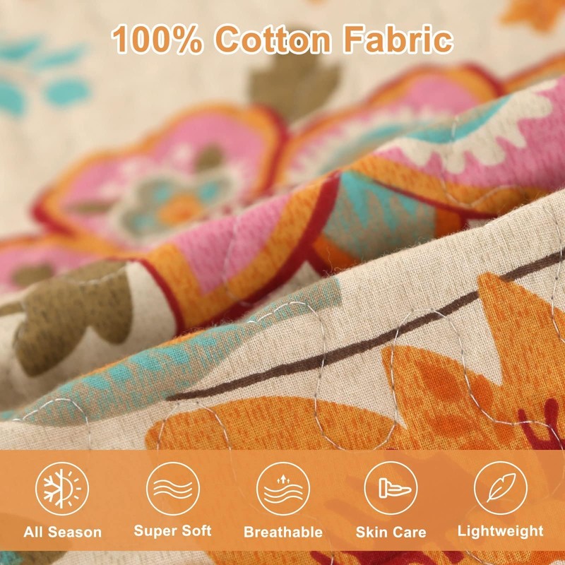 Qucover Set of 2 Cushion Covers Made of Fine 100%