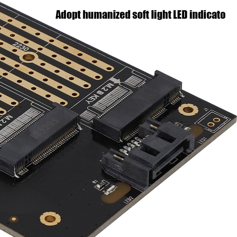 PCIE to M.2 SATA+NVME Dual Disk Expansion Card for 2230