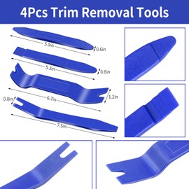 Auto Trim Removal Tool Kit, Wetado 15 Pcs Car Panel Door Window Tools Kit,Auto Clip Fastener Remover Pry Tool Set Blue