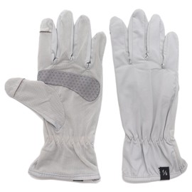 CAMSTIC Women's UPF 50+ Mesh Palm Sun Protection Touchscreen Driving Gloves, Grey