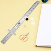 3 Pack Machinist Ruler 6 Inch Pocket Ruler Stainless Steel