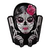 PatchStop Sugar Candy Skull Guns Rose Iron On Patches for