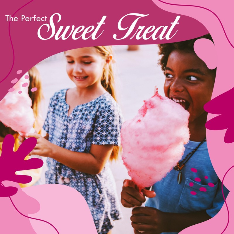 Cotton Candy Floss Sugar Package of 2ct-(Pink Vanilla and Blue