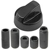 Spares2go Universal Black Control Switch Knobs for All Makes and