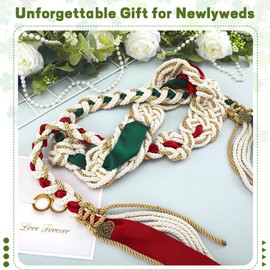 ReliThick Wedding Lasso Handfasting Cord for Wedding Ceremony Rustic Lasso Lazos Cord Traditional Catholic (Mixed Color)