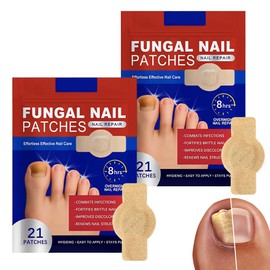 ADDLIVE 42 Stück Pilz-Nagel-Patches, Fungal Nail Patches, Nagelpilz Pflaster, Zehennagel Korrektur Patch, Nagelpflaster Mehrzweck-Zehennagelreparatur-Pads für Beschädigte Nägel und Verfärbter Nägel