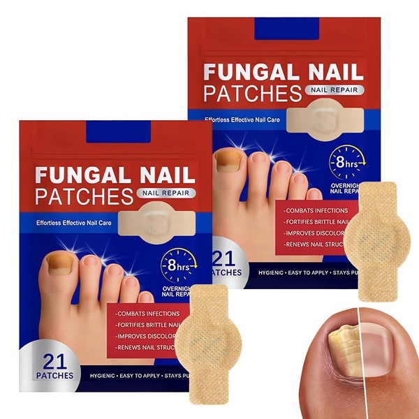 ADDLIVE 42 Stück Pilz-Nagel-Patches, Fungal Nail Patches, Nagelpilz Pflaster, Zehennagel