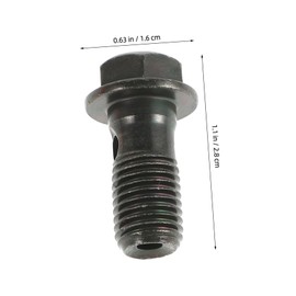 Mobestech 10pcs Banjo Bolt with Washers for Motorcycle Brake Calipers and Cylinder Carbon Steel Hollow Screws for Enhanced Performance and Easy Installation