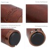 Gusti Gary F. Leather Handlebar Grip, Black
