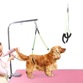 Pet Grooming Table Rope, Pet Grooming Leash Neck Haunch Holder Belly Strap Set For Pet Grooming Table Loop,Adjustable for Small/Medium Dogs