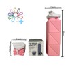 FlexiHydrate 620ml Outdoor Running Folding Water Bottle (Pink)