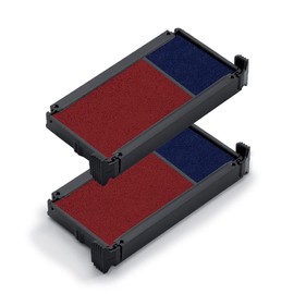 Trodat Replacement Ink Pads 6/4912/2 - Pack of 2 - Red/Blue Ink - for the Office Printy , 56x7x27mm