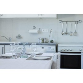 MaxHold Kitchen Paper Holder Roll Holder Stainless Steel Suction Cup Vacuum Suction Kitchen Paper Storage Towel Holder Towel Hanger Kitchen Bathroom