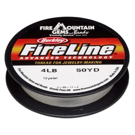 FMG Berkley FireLine Braided Beading Thread 4-Pound Test Clear.005 Inch 0.13mm 50 Yards