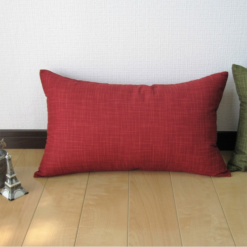 fabrizm 1452-red Cushion Cover Made in Japan Rectangle 50 x