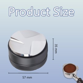 Coffee Distributor, 53mm / 54mm Coffee Distributor, Coffee Tamper, 2-in-1 Adjustable Espresso Distribution Leveler, Espresso Coffee Distribution Tool for Portafilter, Coffee Accessories
